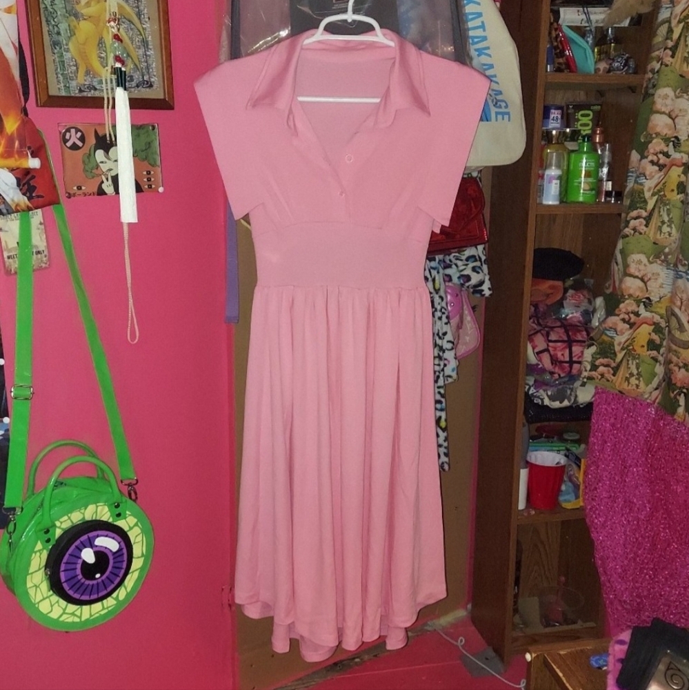 Bubblegum Pink Retro Inspired Dress